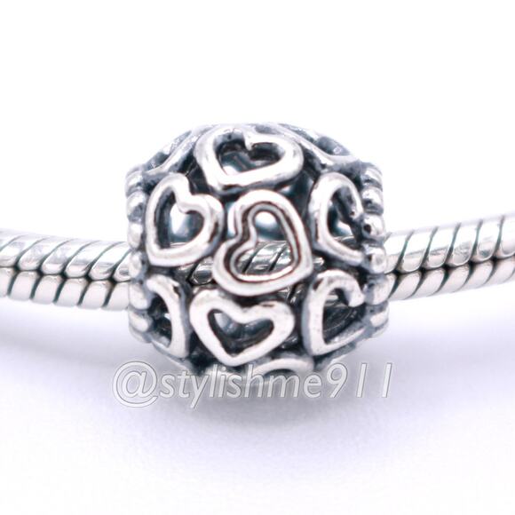 Authentic PANDORA Open Your Heart Charm - 790964 - Picture 3 of 9